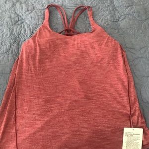 Red/burgundy workout tank top